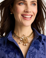 Chico's Sale Gold Gold Flower Pendant Necklace