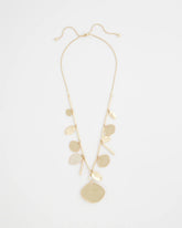 Chico's Outlet Gold Gold Long Single Strand Necklace