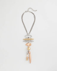 Chico's Sale Mixed Metals Mixed Metal Linear Necklace