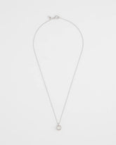 Chico's Discount Silver Bezel Set Pendant Silvertone Necklace