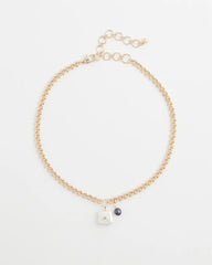 Chico's Outlet Gold Freshwater Pearl Pendant Necklace