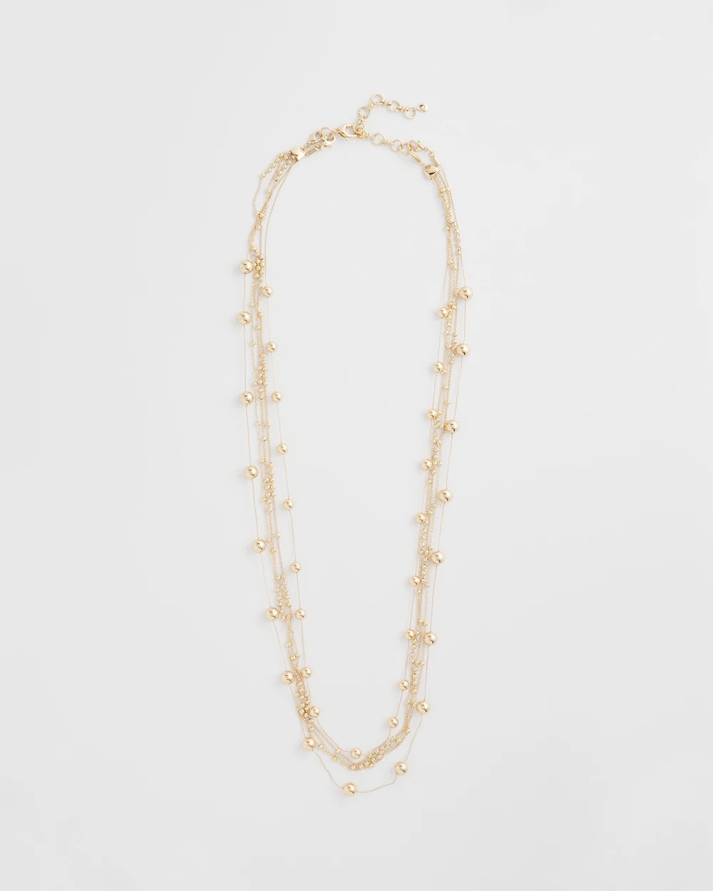 Chico's For Sale Gold Multistrand Beaded Goldtone Necklace