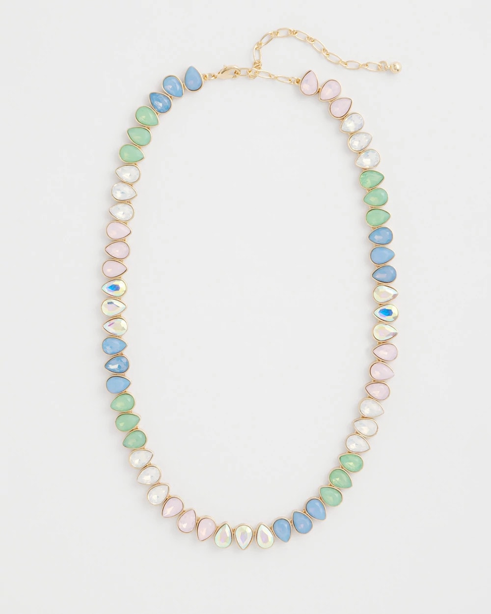 Chico's Outlet Multi Teardrop Tennis Necklace