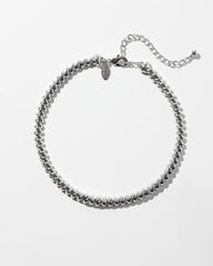 Chico's On Sale Silver Silver Tone Twist Collar Necklace
