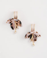 Chico's Online Neutral Tortoise Spider Lily Drop Earrings