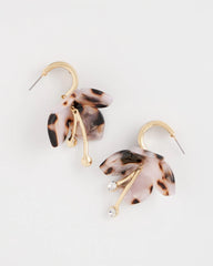 Chico's Online Neutral Tortoise Spider Lily Drop Earrings