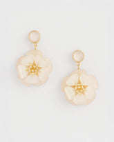 Chico's Sale Neutral Neutral Flower Drop Earrings