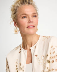 Chico's Sale Neutral Neutral Flower Drop Earrings