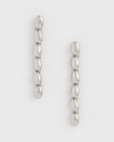 Chico's On Sale Silver Silver Linear Bead Earrings