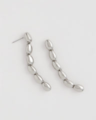 Chico's On Sale Silver Silver Linear Bead Earrings
