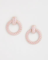 Chico's Online Pink Pink Twist Drop Hoop Earrings