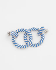 Chico's For Sale Blue Blue Twist Drop Hoop Earrings