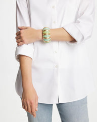 Chico's On Sale Aqua Aqua and Gold Stretch Bracelet