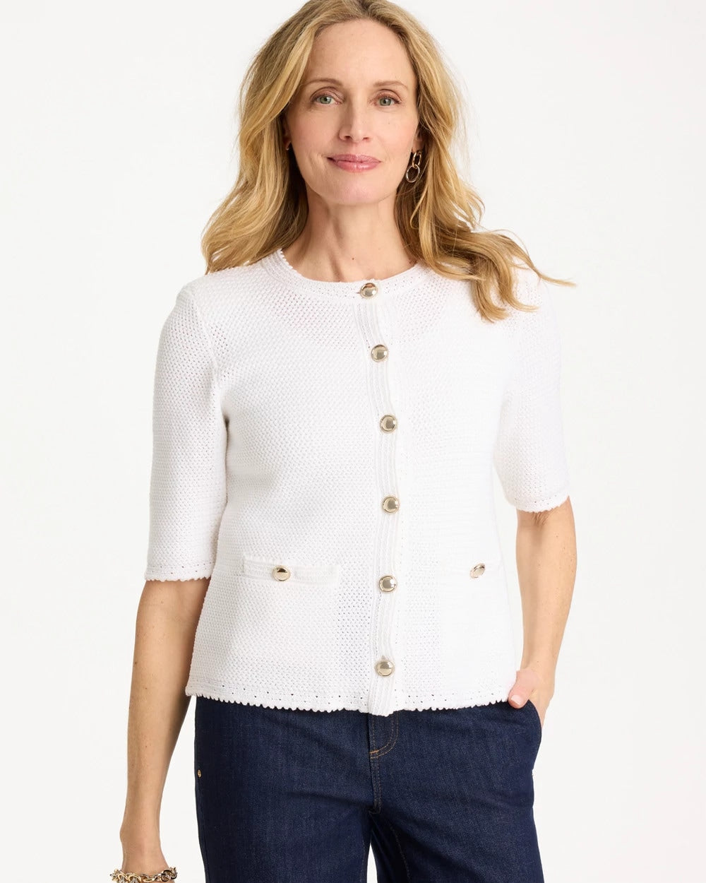 Chico's Discount Alabaster Lady Jacket