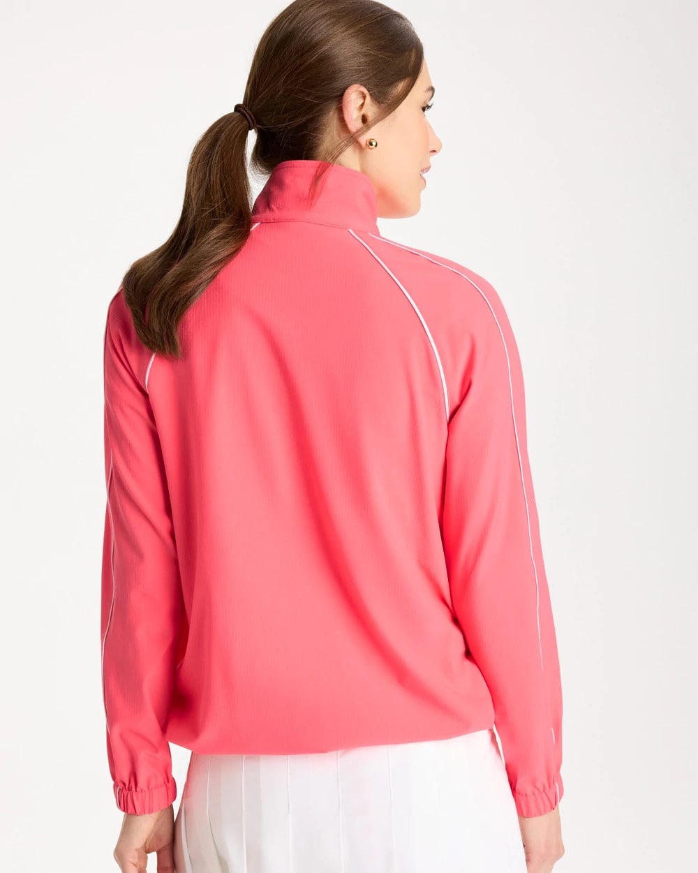 Chico's Discount Calypso Coral Zenergy® Ripstop Piping Jacket