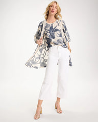 Chico's Outlet Alabaster Straight Crop White Trouser Jeans