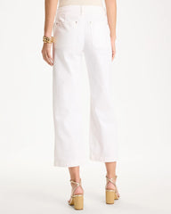 Chico's Outlet Alabaster Straight Crop White Trouser Jeans