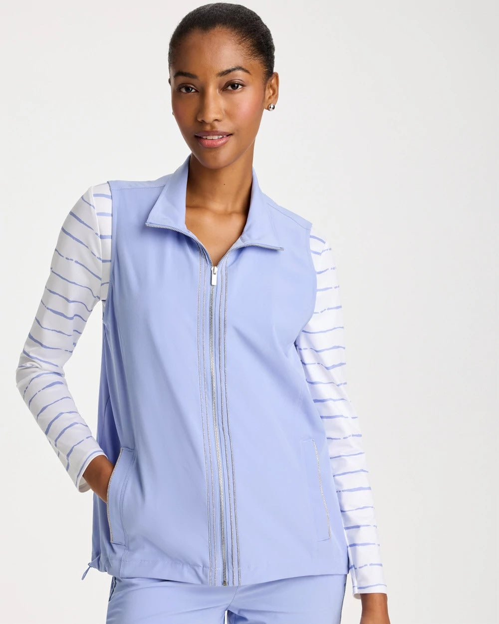 Chico's Discount Blue Muse Zenergy® UPF Caviar Vest