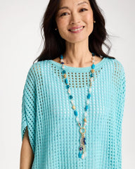 Chico's For Sale Blue Multi Convertible Turquoise Fish Charm Necklace