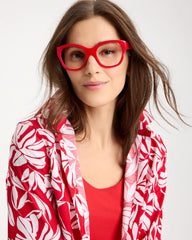 Chico's On Sale Red Large Red Cateye Readers
