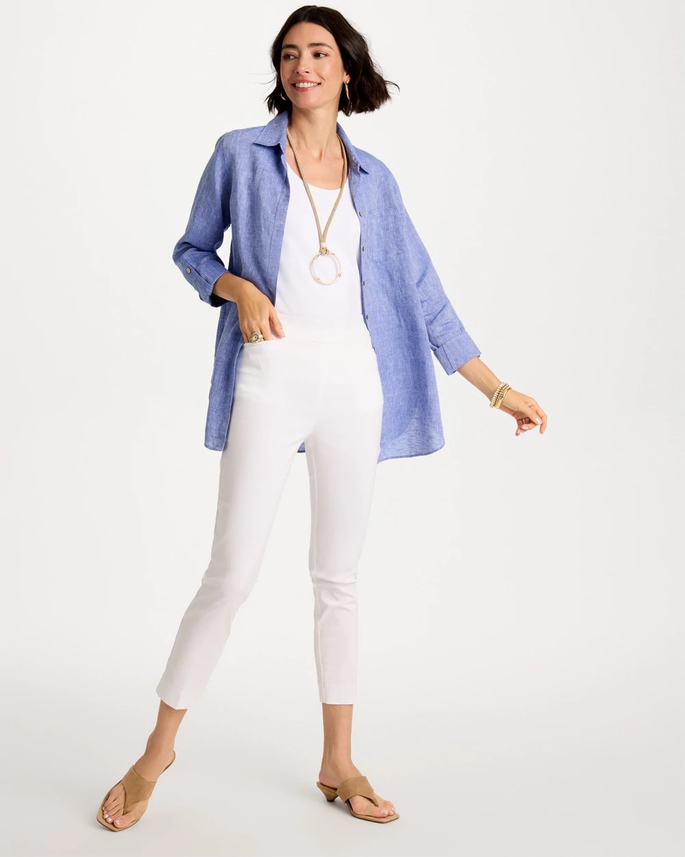 Chico's Outlet Alabaster Brigitte™ Slim Pull-On Ankle Pants