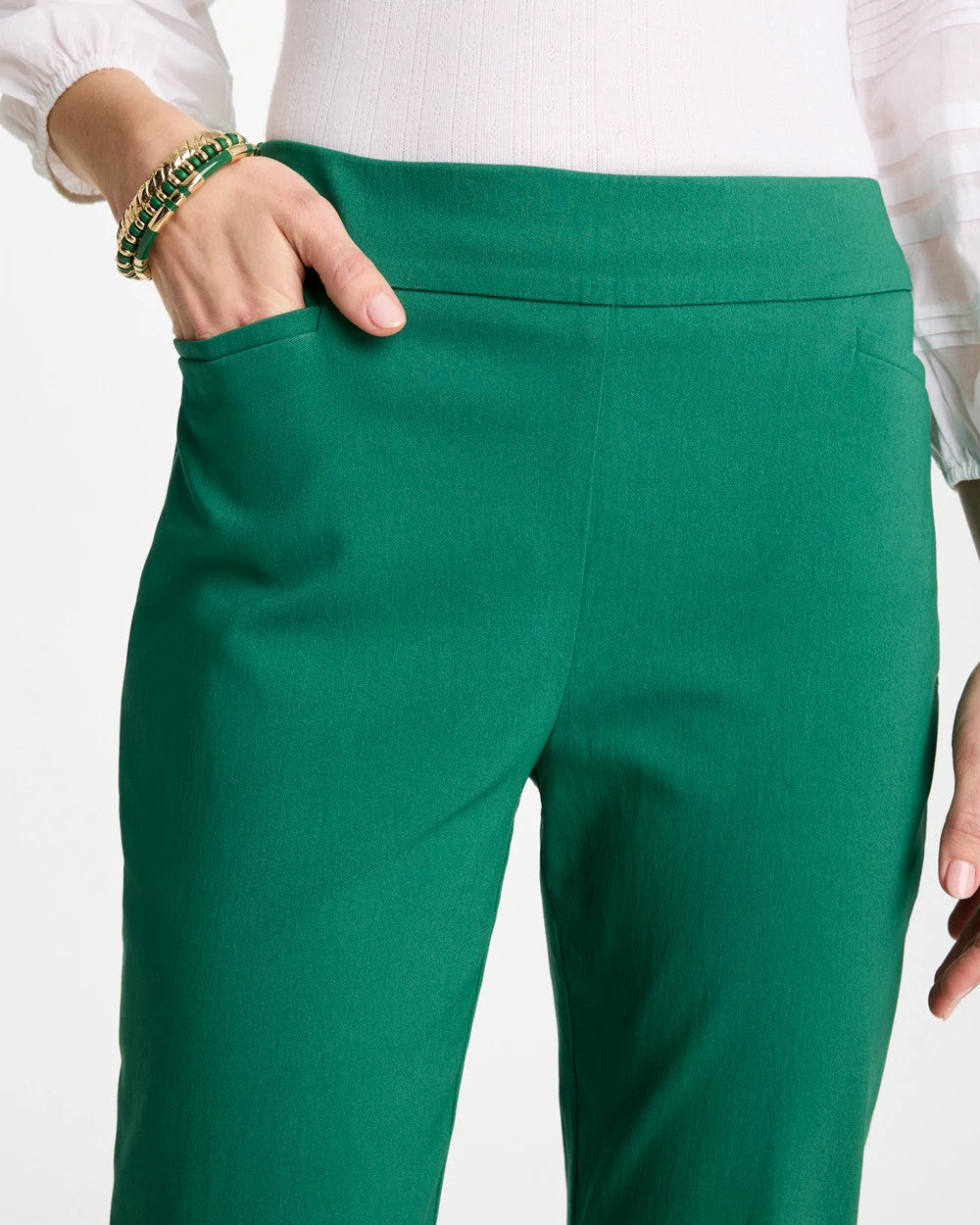 Chico's For Sale Hunter Green Brigitte™ Slim Pull-On Ankle Pants
