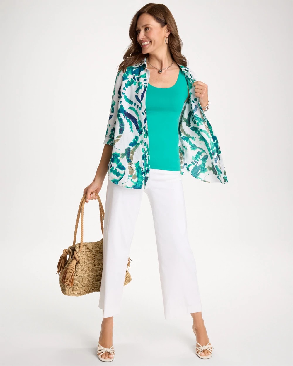 Chico's Online Topanga Green Microfiber Tank
