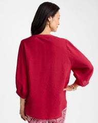 Chico's Sale Cherry Lush Tie-Front Top