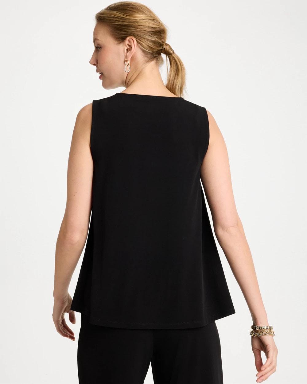 Chico's For Sale Black Travelers™ Knit Swing Tank