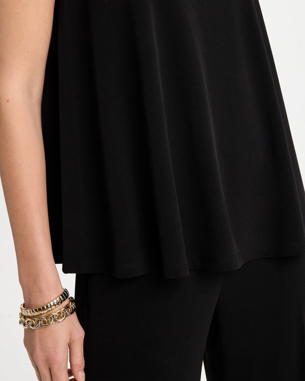 Chico's For Sale Black Travelers™ Knit Swing Tank