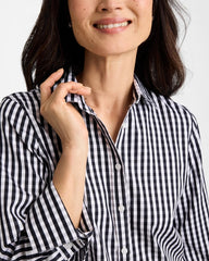 Chico's For Sale Black No Iron™ Stretch Gingham Shirt