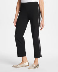 Chico's Sale Black Brigitte™ Piped Straight Cropped Pants