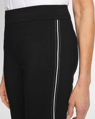 Chico's Sale Black Brigitte™ Piped Straight Cropped Pants