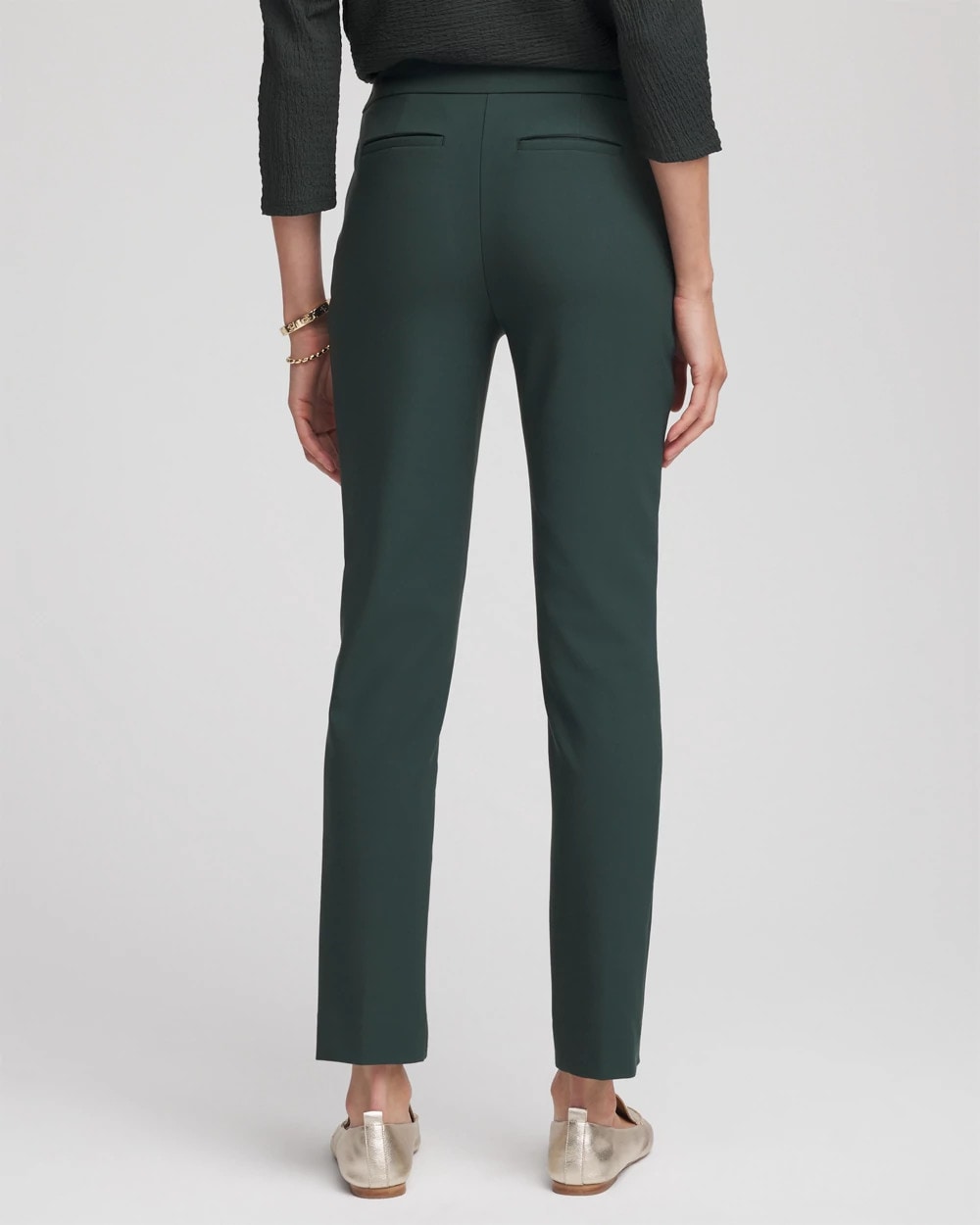 Chico's On Sale Darkest Spruce Lightweight Juliet Straight Ankle Pants