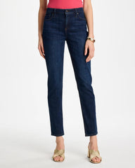 Chico's Outlet Dark Sapphire Indigo Girlfriend Slim Ankle Jeans