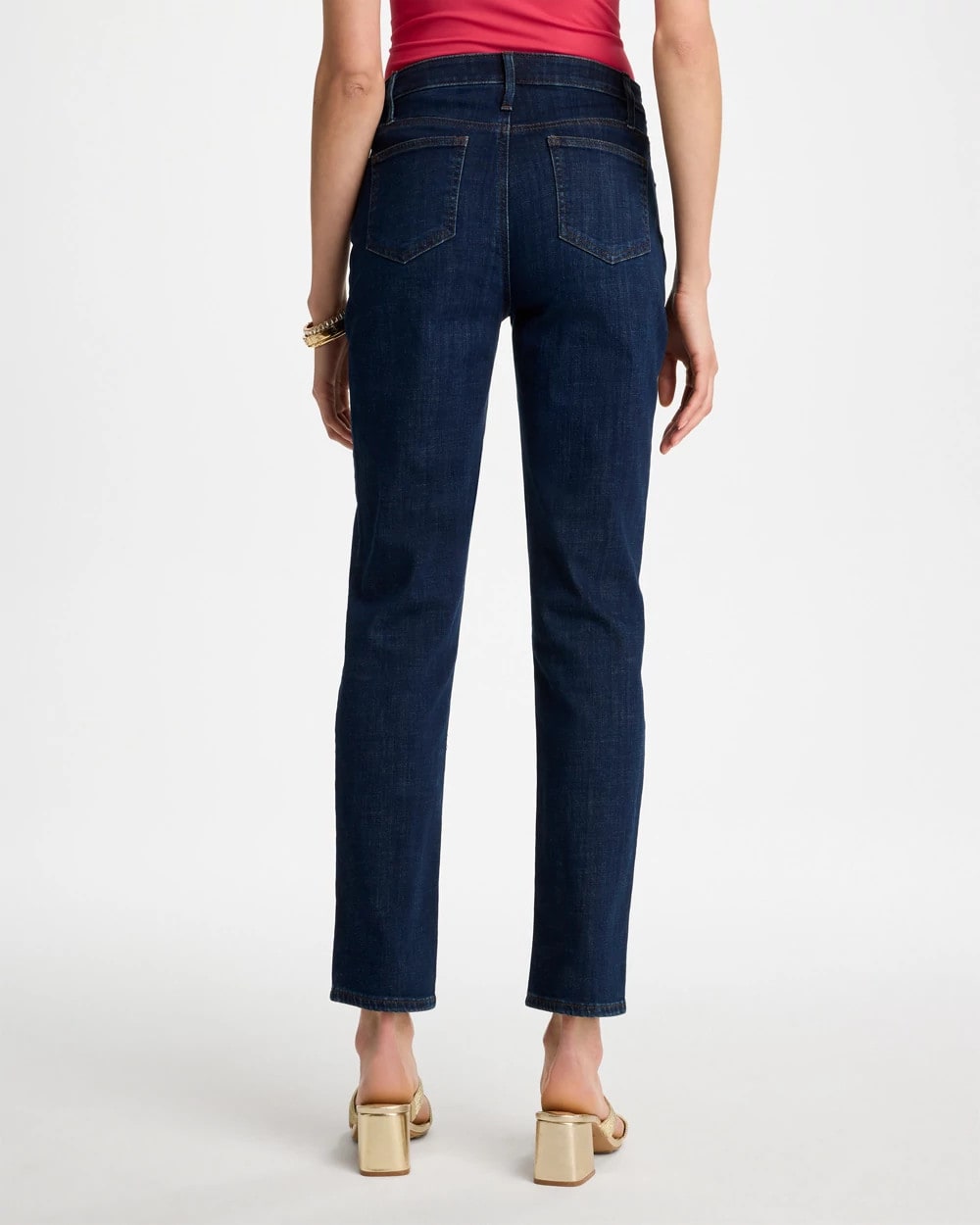 Chico's Outlet Dark Sapphire Indigo Girlfriend Slim Ankle Jeans