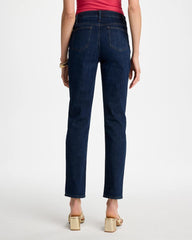 Chico's Outlet Dark Sapphire Indigo Girlfriend Slim Ankle Jeans