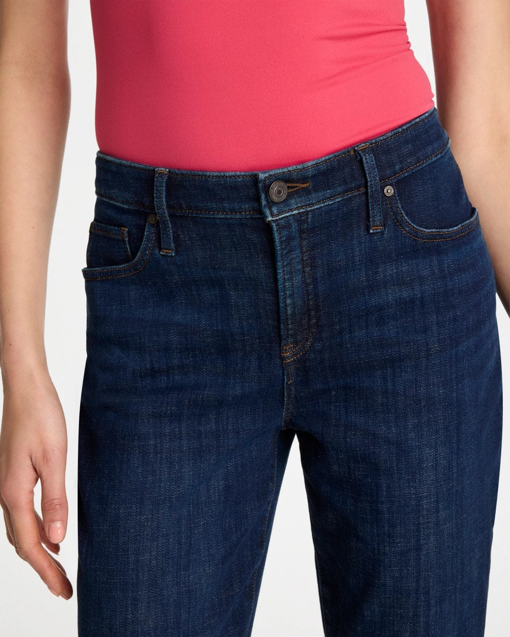 Chico's Outlet Dark Sapphire Indigo Girlfriend Slim Ankle Jeans