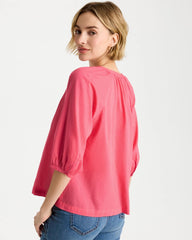 Chico's For Sale Calypso Coral Cotton Voile Blouse