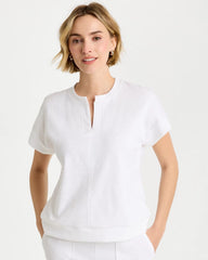 Chico's Discount Alabaster Zenergy® Crosshatch Knit Top