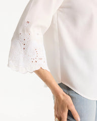 Chico's Online Alabaster Tencel™ Denim Eyelet Shirt