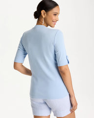 Chico's Sale Blue Haven Pima V-Neck Tee