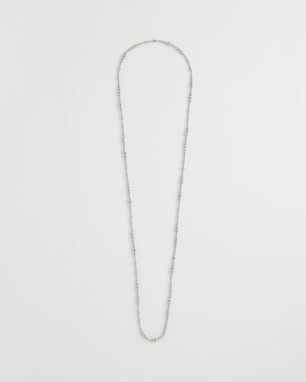 Chico's For Sale Silver Silvertone Long Beaded Necklace