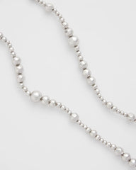 Chico's For Sale Silver Silvertone Long Beaded Necklace