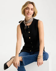 Chico's For Sale Black Refined Crewneck Sweater Vest