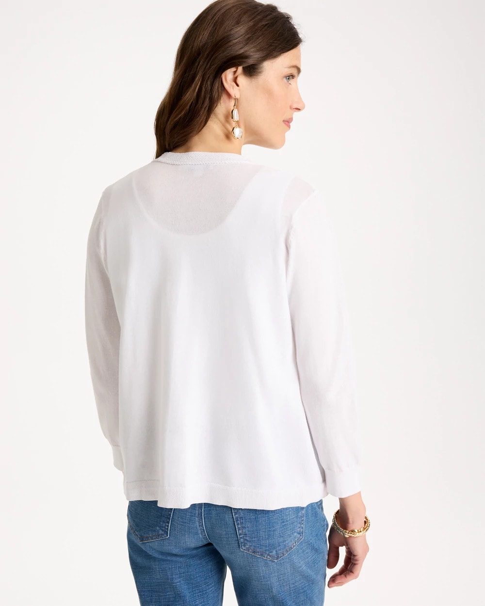 Chico's Outlet Alabaster Summer Romance Cardigan