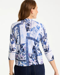 Chico's Outlet Alabaster Summer Romance Botanical Cardigan