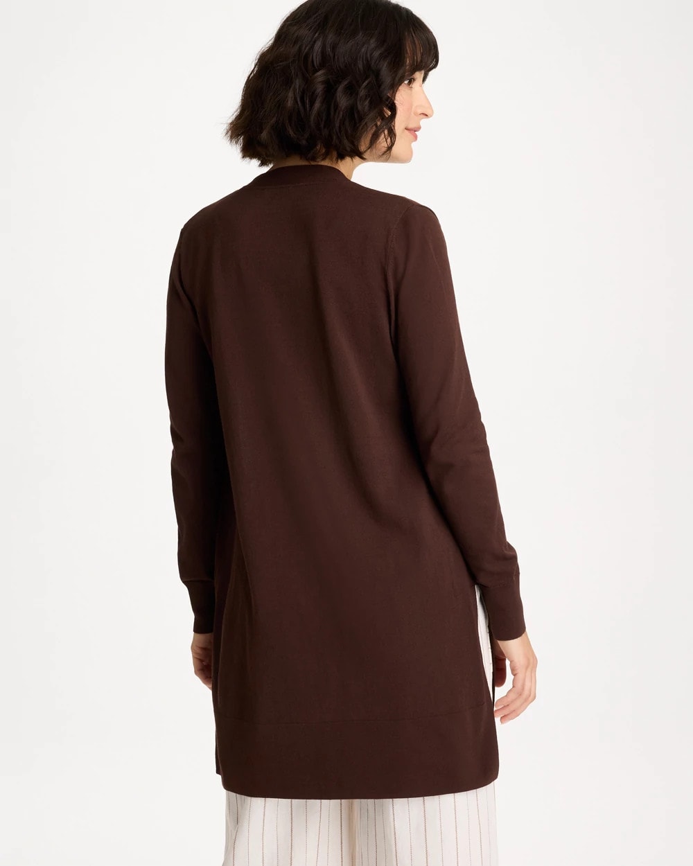 Chico's On Sale Deep Brown Summer Romance Cardigan