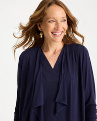 Chico's For Sale Passport Blue Travelers™ Knit Fly Away Cardigan