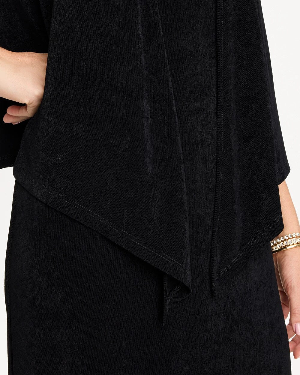 Chico's Online Travelers Black Travelers™ Drape Tie-Front Cardigan